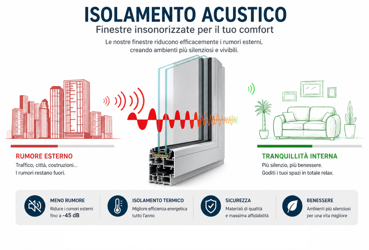 infissi insonorizzati isolamento termico appartamenti vacanza